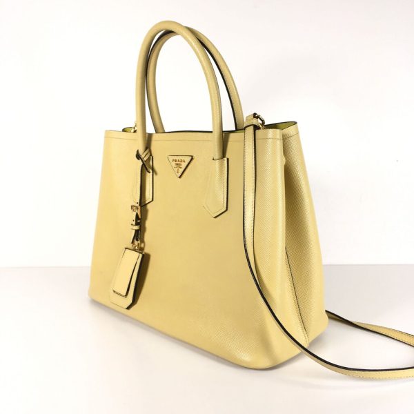 Prada Saffiano Double Cuir Tote For Cheap