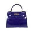 Hermès Shiny Nilo Kelly Blue Electric Fashion