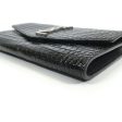 Saint Laurent Croc Embossed Wallet on Chain Online