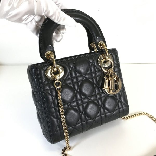 Lady Dior Mini Black GHW Online