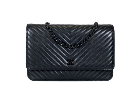 Chanel Wallet on Chain Chevron So Black Bag Fashion