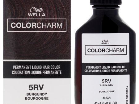 Color Charm Permanent Liquid Hair Color - 5RV Burgundy by Wella for Unisex - 1.42 oz Hair Color Online Hot Sale