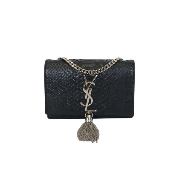 Saint Laurent Kate Python Tassel Bag Online now