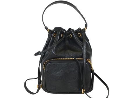 Prada Black Bucket Bag Hot on Sale