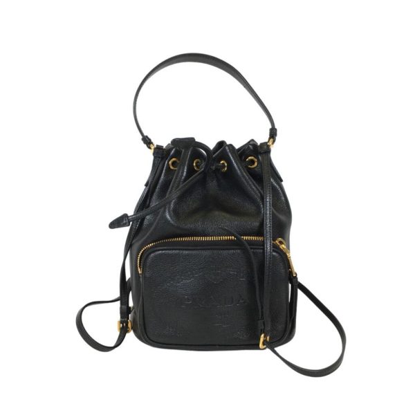 Prada Black Bucket Bag Hot on Sale