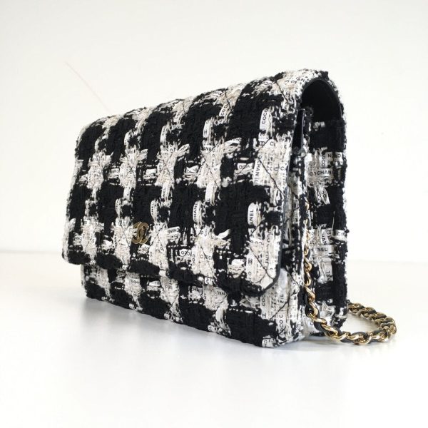 Chanel Houndstooth Wallet On Chain Fashion