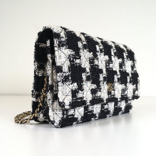 Chanel Houndstooth Wallet On Chain Fashion