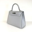 Hermes Kelly 28 Blue Glacier Epsom PHW C For Cheap