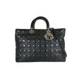 Dior Lady Dior Large Tote Black shw Online Hot Sale