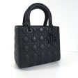 Dior Lady Dior Black Ultramatte Bag For Sale