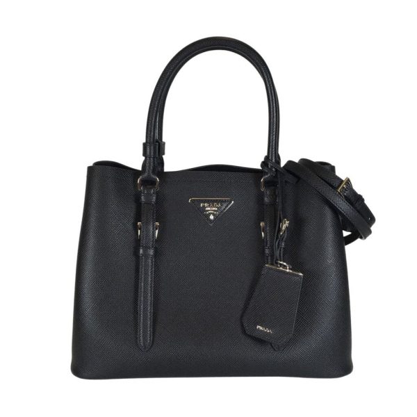 Prada Saffiano Leather Double Tote For Cheap