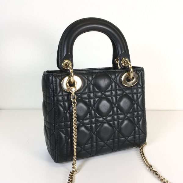 Lady Dior Mini Black GHW Online