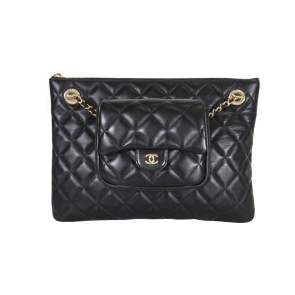 Chanel Case with Square Flap Bag For Discount