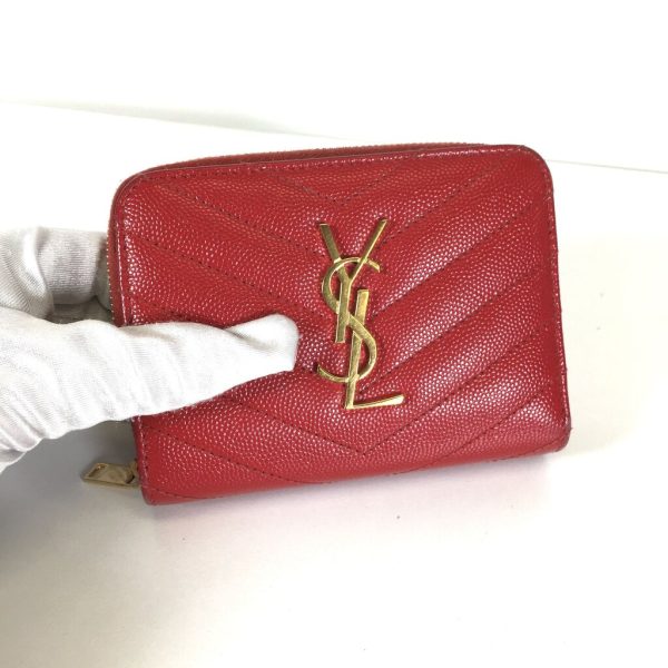 Saint Laurent Compact Wallet For Discount