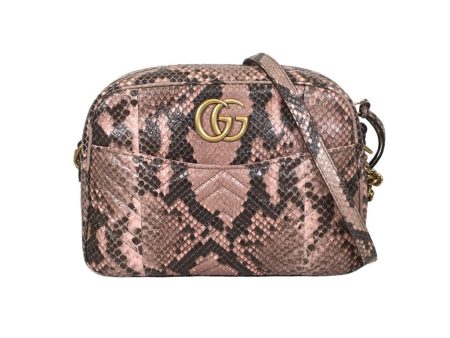 Gucci Python Marmont Camera Bag Online Sale