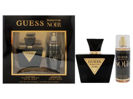 Guess Seductive Noir by Guess for Women - 2 Pc Gift Set 2.5oz EDT Spray, 4.2oz Fragrance Mist Sale