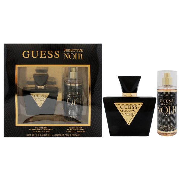 Guess Seductive Noir by Guess for Women - 2 Pc Gift Set 2.5oz EDT Spray, 4.2oz Fragrance Mist Sale