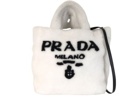 Prada Shearling Tote Online now