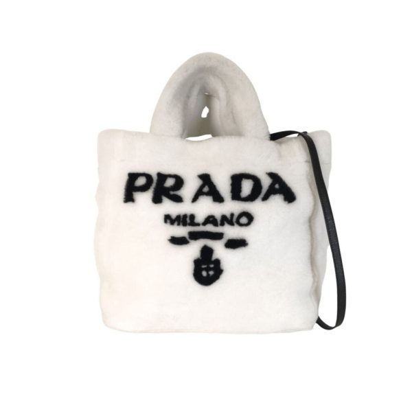 Prada Shearling Tote Online now