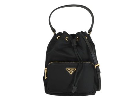 Prada Duet Re-Nylon Bucket Bag For Cheap