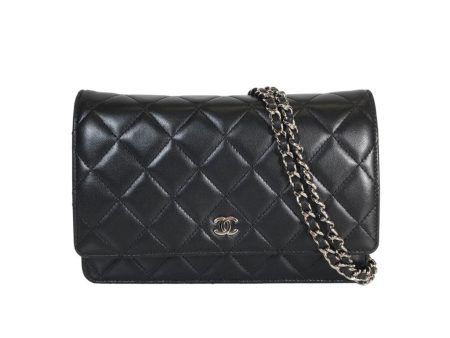 Chanel WOC Black Lamb SHW For Cheap