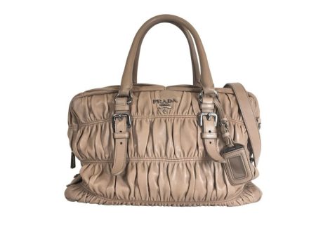 Prada Nappa Gaufre Handle Bag For Discount