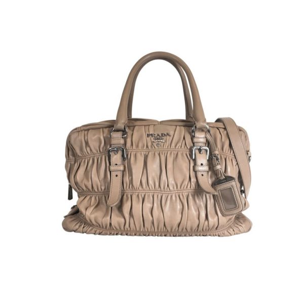 Prada Nappa Gaufre Handle Bag For Discount