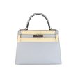 Hermes Kelly 28 Blue Glacier Epsom PHW C For Cheap