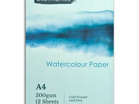 Elements Watercolour Pad A4 Online now