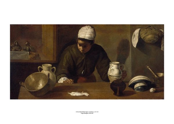 Kitchen Maid with the Supper at Emmaus Art Print For Discount