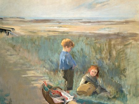 Children on the Sand Dunes, Grandcamp Art Print Online