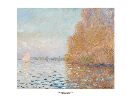 Argenteuil Basin with a Single Sailboat Art Print Online now