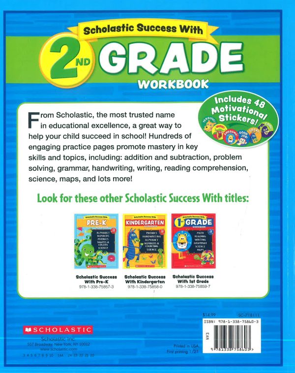 Scholastic Success With 2nd Grade Workbook Discount